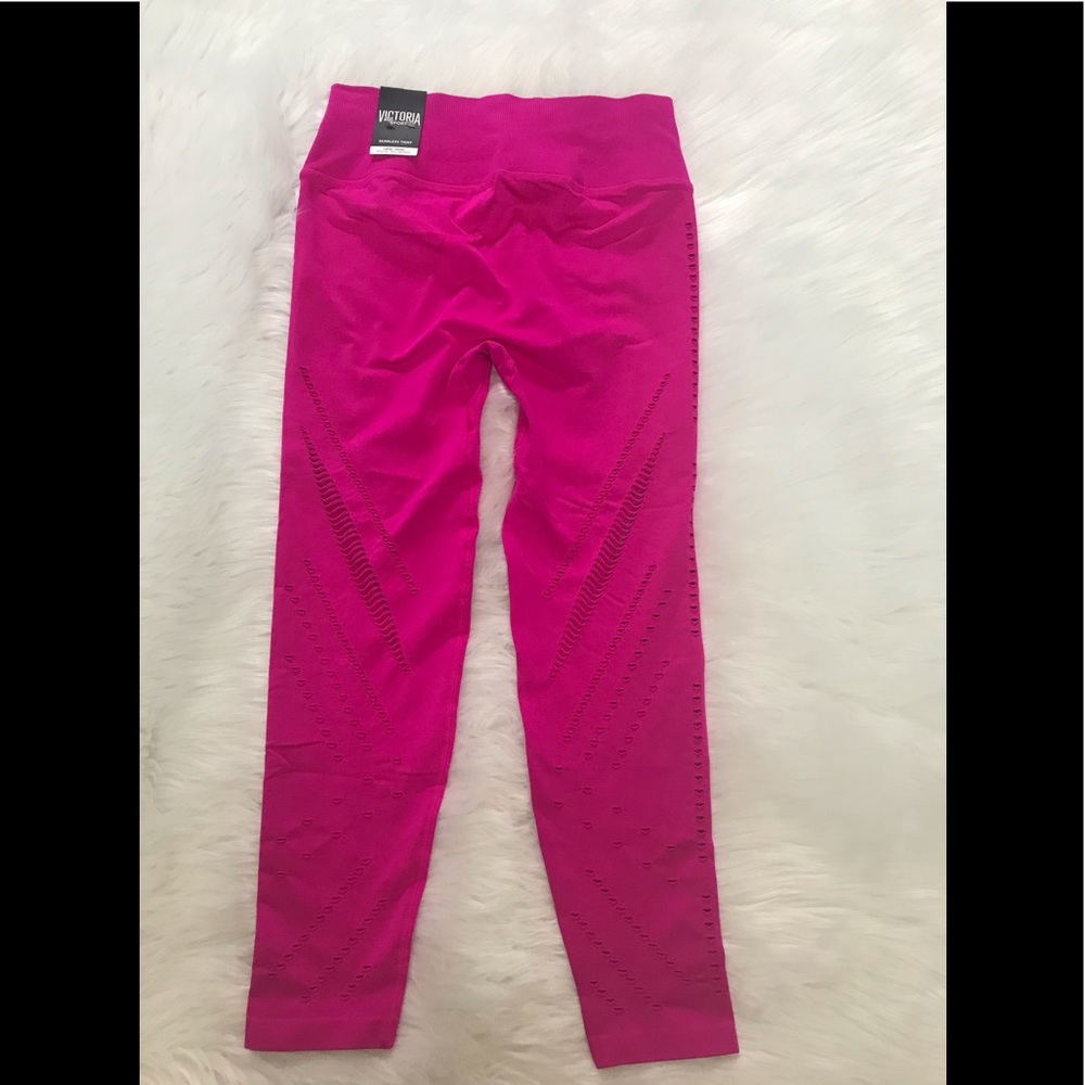 ✔️NEW wTag-VICTORIA’S SECRET Sport Pink Tights L - Picture 3 of 3